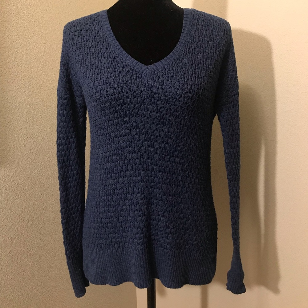 Sapphire Blue Textured Sweater